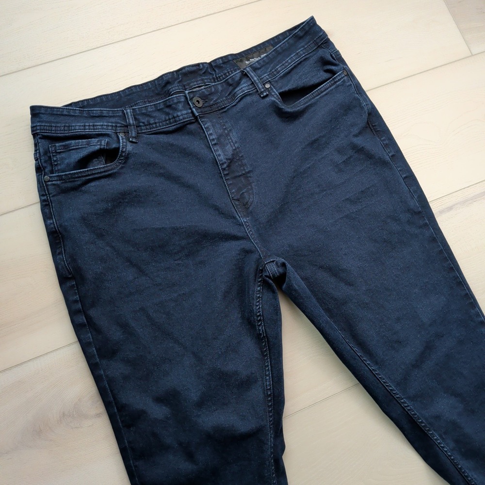 The Perfect Jean NYC Skinny Jeans Mens 42x30 Blue Denim Stretch‎ Dark Wash